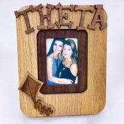 Wooden Picture Frame with Letters